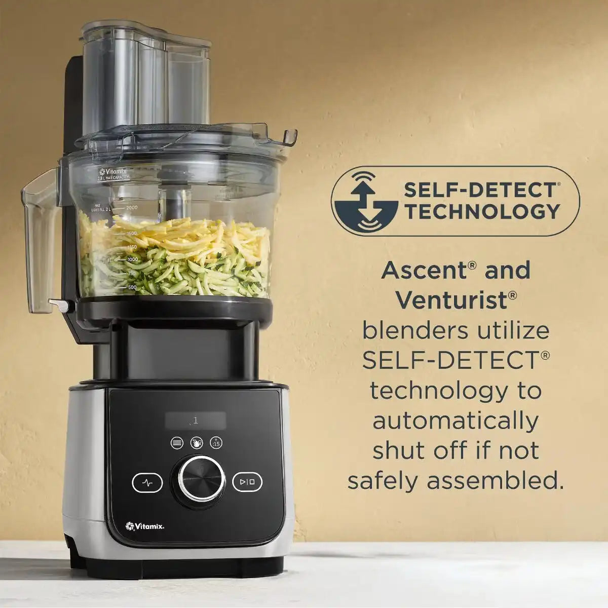 12-Cup Food Processor Attachment with SELF-DETECT®