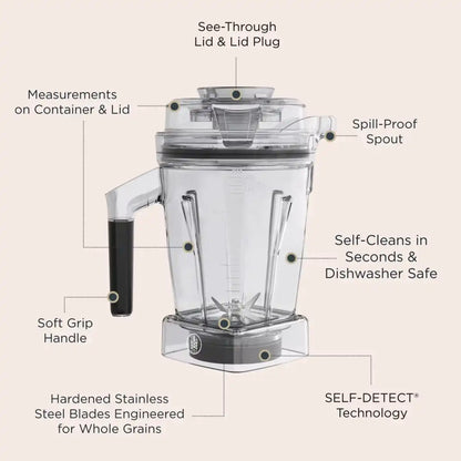 48-ounce Dry Grains Container with SELF-DETECT®